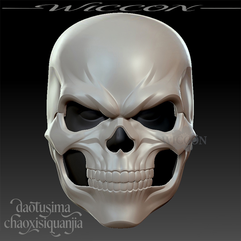 3D Printing Mask - قناع خوذة جمجمة مطبوع ثلاثي الأبعاد