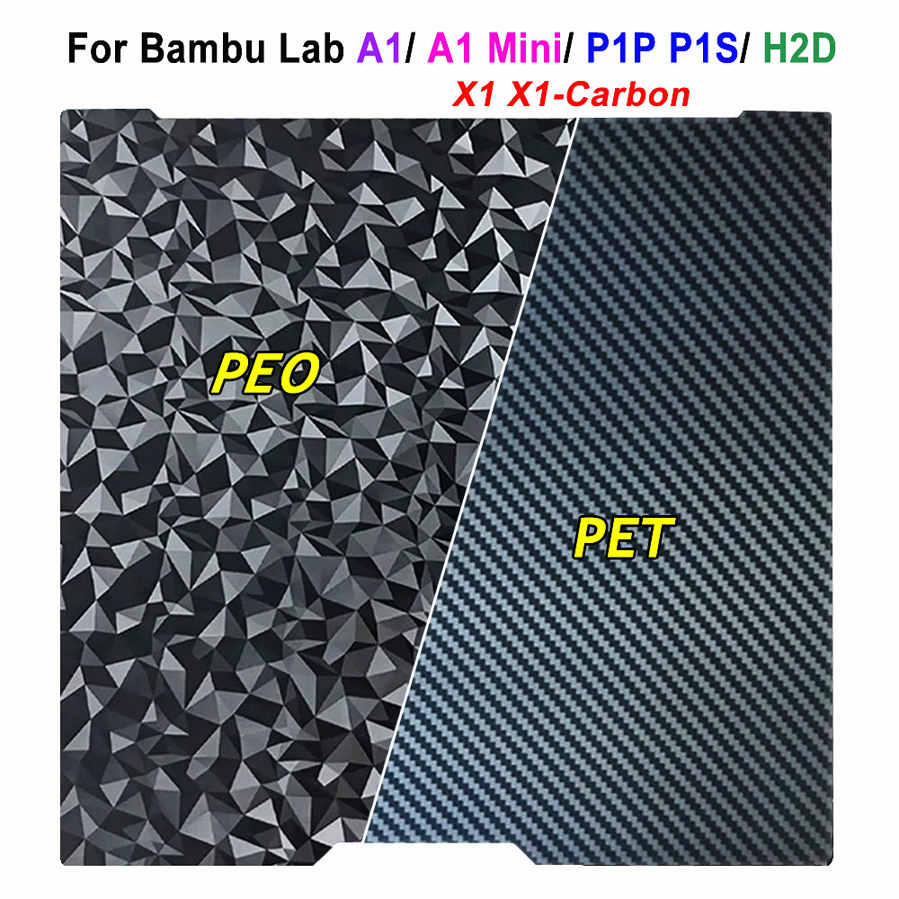 3D Printing Bambu Lab - ورقة PET PEO لمختبر بامبو A1/A1