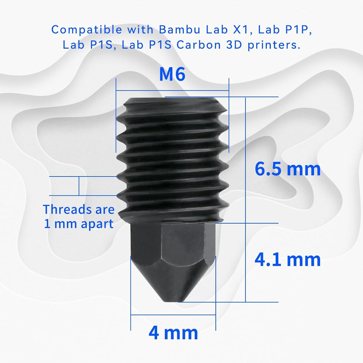 فوهة نحاسية من الفولاذ المقسى  - مراجعة 3D Printing Bambu Lab وسعره