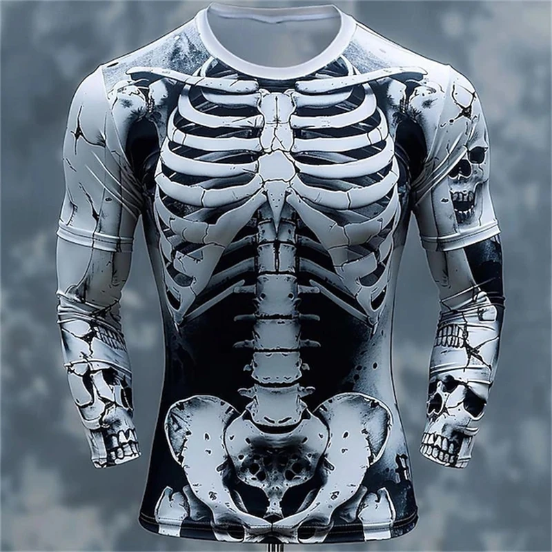 تيشيرتات رجالية بنقشة جمجمة ثل - مراجعة 3D Printing Custom وسعره