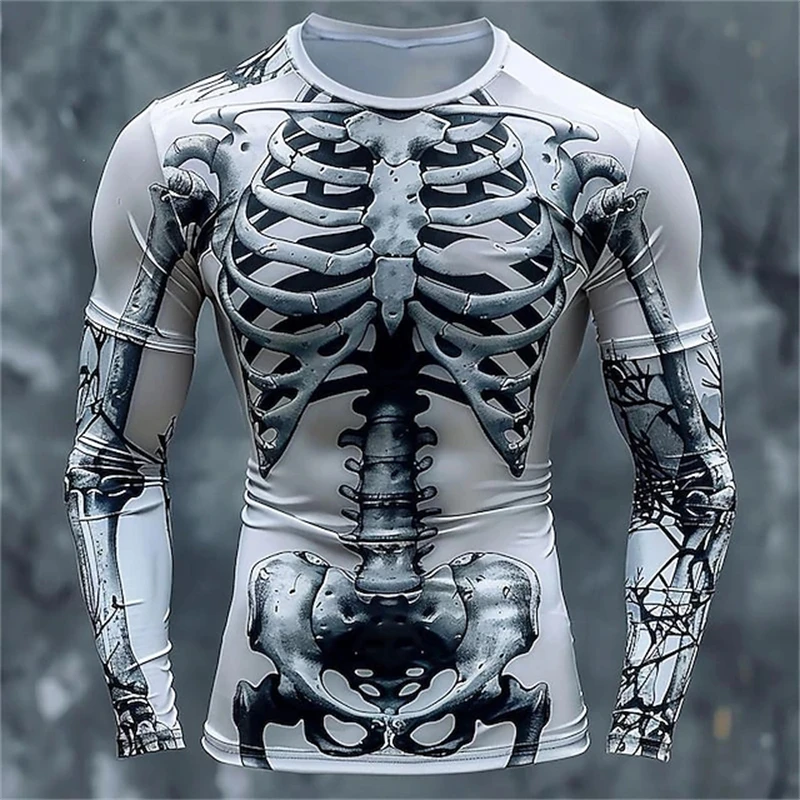 تيشيرتات رجالية بنقشة جمجمة ثل - مراجعة 3D Printing Custom وسعره